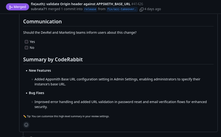 AI-generated PR summary